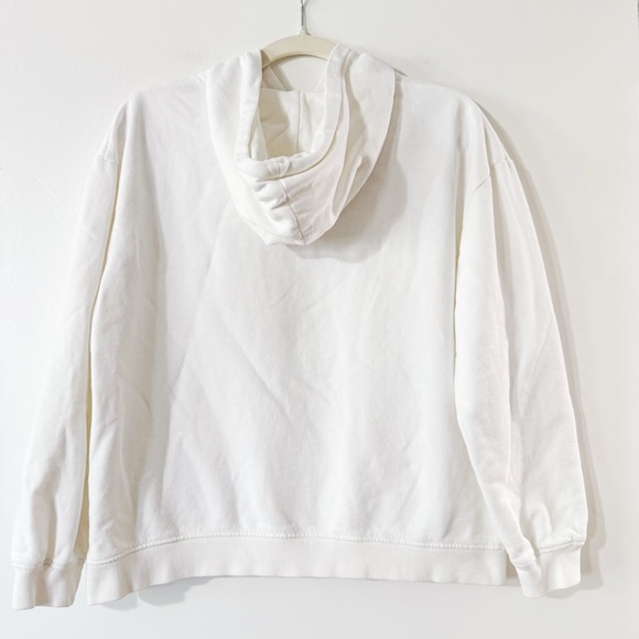 Kule Hoodie Sweatshirt White Green Love Size Small - Picture 7 of 7